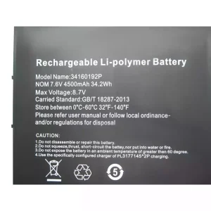 New genuine laptop battery for CHUWI 34160192P,UTL-3178180-2S