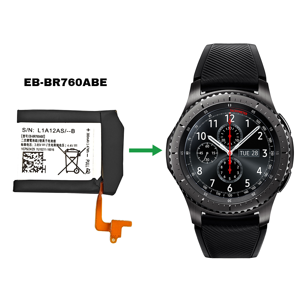Replacement battery EB-BR760ABE for Samsung Gear S3 Frontier (SM-R760),Gear S3 Classic (SM-R770,BR760,R765) - Image 4
