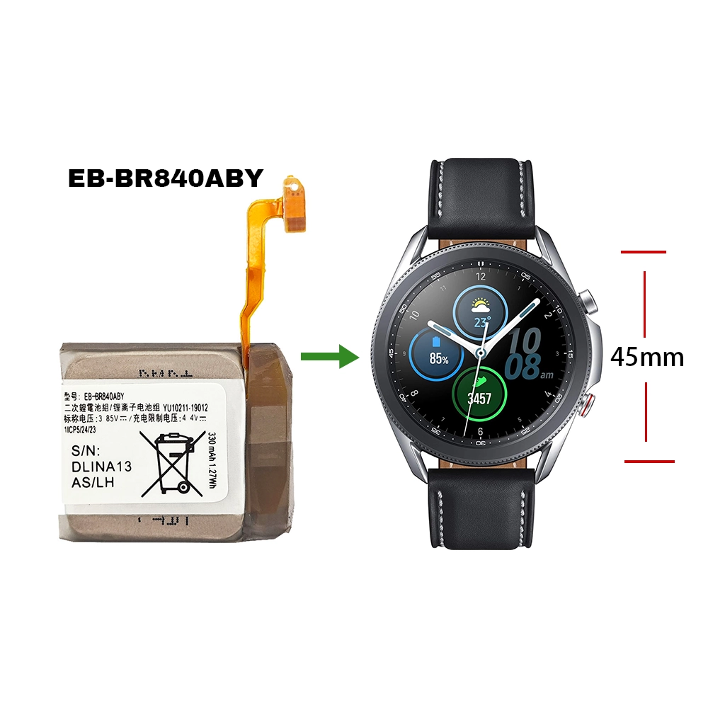 Replacement Battery EB-BR840ABY for Samsung Galaxy Watch 3 (45mm) SM-R840 SM-R845 SM-R845U - Image 4