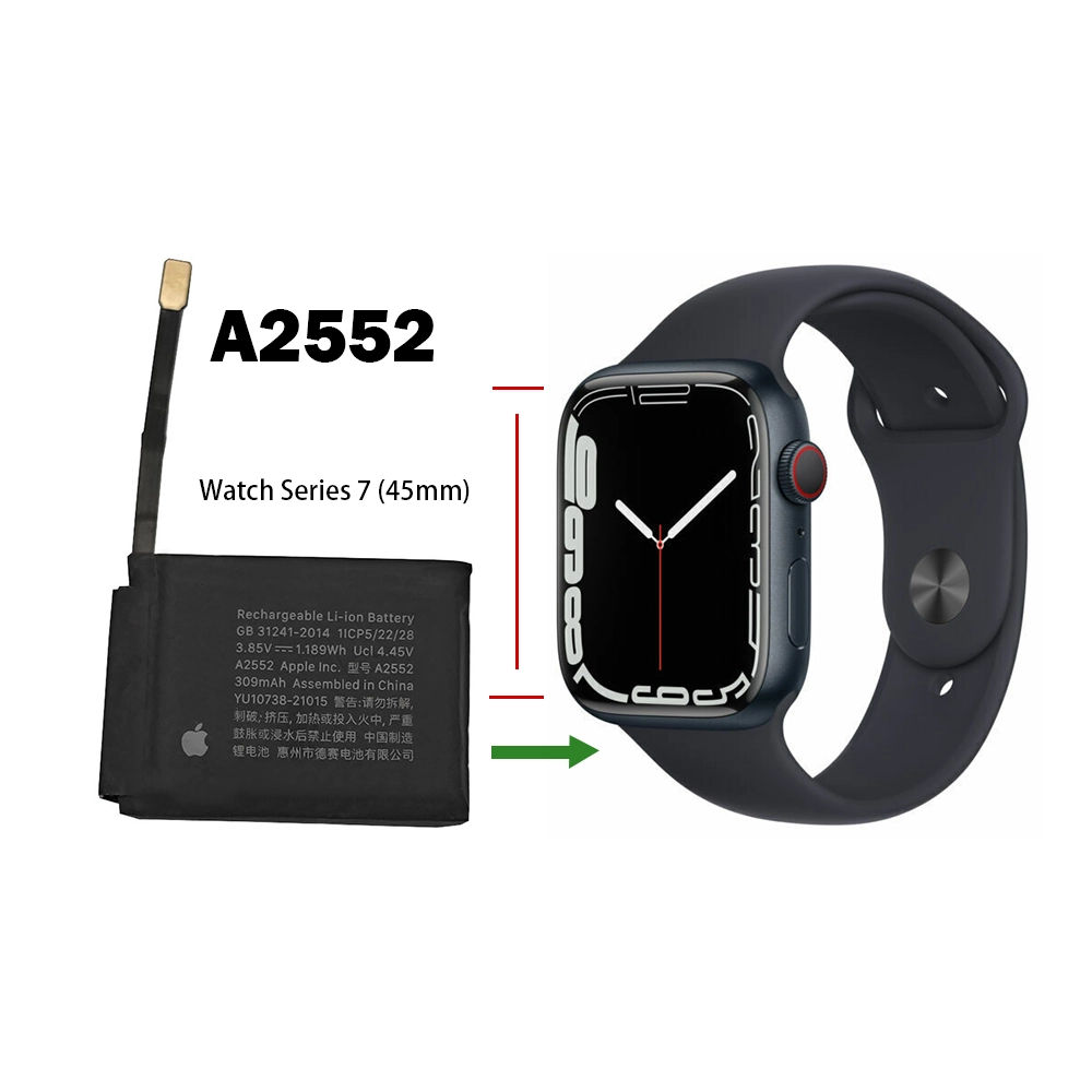 Replacement battery A2552 for Apple Watch Series 7 (45mm) A2474 A2477 A2478 - Image 4