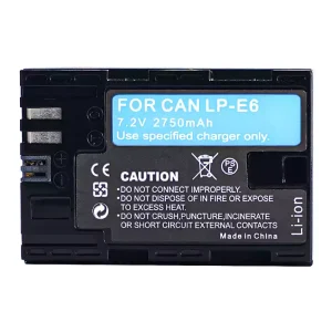 Replacement camera battery for Canon EOS R5,R6,R6 Mark II,R7,XC10,XC15