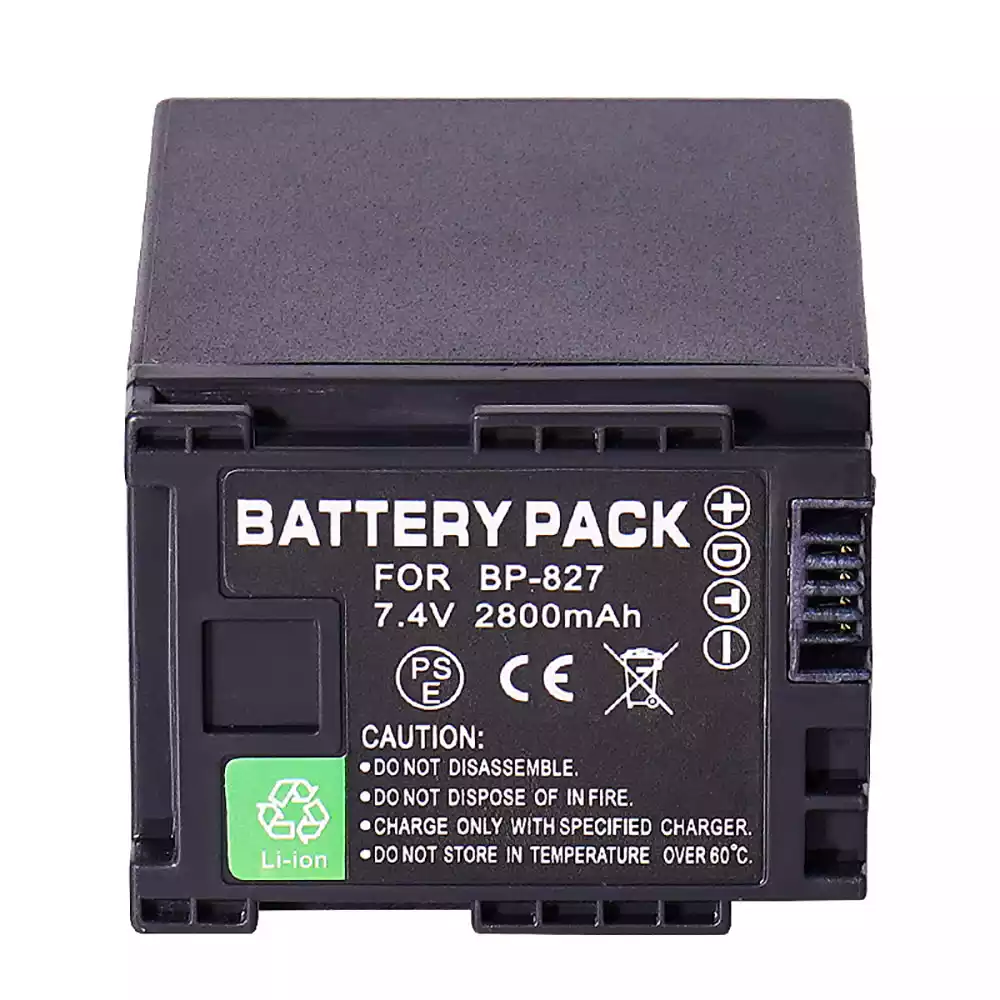Replacement camera battery for Canon BP-827 BP-819