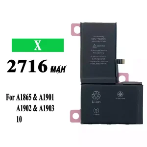 Genuine cell phone battery 616-00346 for iPhone X A1865/A1901/A1902/A1903