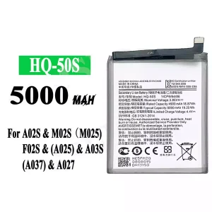 Genuine cell phone battery HQ-50S for Samsung A02S/M02S/M025/F02S/A025/A03S/A037/A027