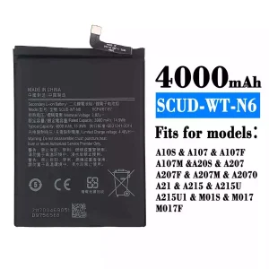 Genuine cell phone battery SCUD-WT-N6 for Samsung A20s/A10s/A207/A107/A107F/A107M/A207F/A207M/A2070/A21/A215/A215U/A215U1/M01S/M017/M017F