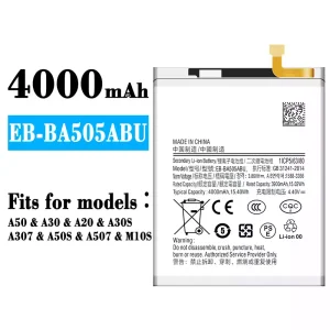 Genuine cell phone battery EB-BA505ABU for Samsung A50/A30/A20/M10S/M107/A30S/A307/A50S/A507