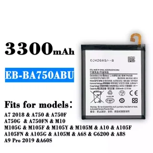 Genuine cell phone battery EB-BA750ABU for Samsung A7 2018/A8S/A9 Pro 2019/A60S