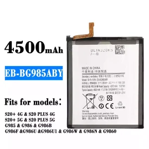 Genuine cell phone battery EB-BG985ABY for Samsung S20+ 4G/S20 PLUS 4G/S20+ 5G/S20 PLUS 5G