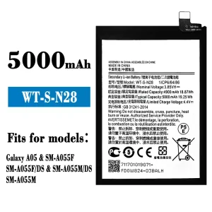 Genuine cell phone battery WT-S-N28 for Samsung Galaxy A05