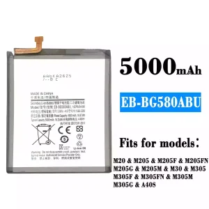 Genuine cell phone battery EB-BG580ABU for Samsung M20/A40S