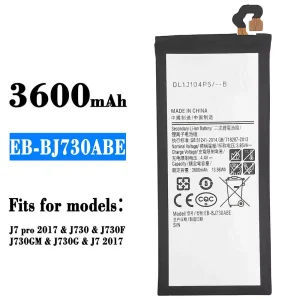 Genuine cell phone battery EB-BJ730ABE for Samsung J7 2017/J7 pro 2017