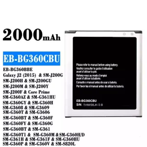 Genuine cell phone battery EB-BG360CBU for Samsung Galaxy J2 (2015)