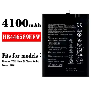 Genuine cell phone battery HB446589EEW for HUAWEI Honor V30 Pro/Nova 6 4G/Nova 10Z