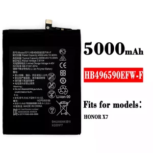 Genuine cell phone battery HB496590EFW-F for HUAWEI HONOR X7