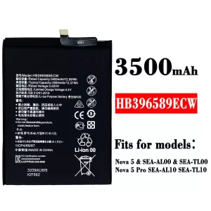 Genuine cell phone battery HB396589ECW for HUAWEI Nova 5 / Nova 5 Pro