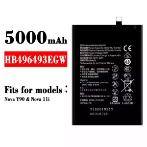 Genuine cell phone battery HB496493EGW for HUAWEI Nova Y90/Nova 11i