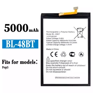 Genuine cell phone battery BL-48BT for Tecno Pop 5