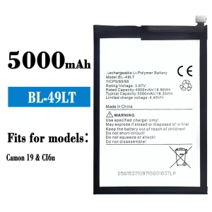 Genuine cell phone battery BL-49LT for Tecno Camon 19