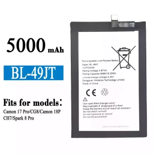 Genuine cell phone battery BL-49JT for Tecno Camon 17 Pro / Camon 18P / Spark 8 Pro