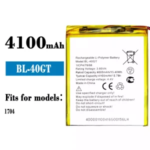 Genuine cell phone battery BL-40GT for Tecno 1704