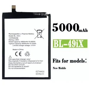 Genuine cell phone battery BL-49IX for Infinix New Mobile