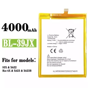 Genuine cell phone battery BL-39JX for Infinix Hot 6X