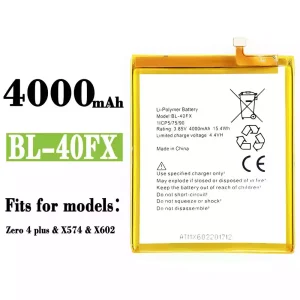 Genuine cell phone battery BL-40FX for Infinix  Zero 4 plus