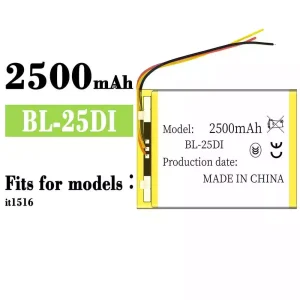 Genuine cell phone battery BL-25DI for ITEL