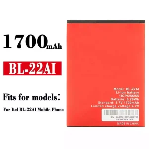 Genuine cell phone battery BL-22AI for ITEL