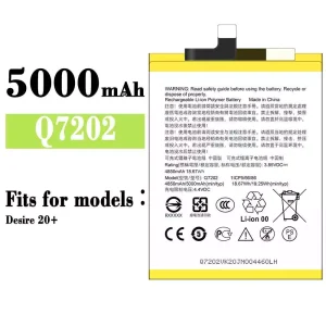 Genuine cell phone battery Q7202 for HTC Desire 20+