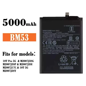 Genuine cell phone battery BM53 for Xiaomi 10T,10T Pro