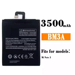 Genuine cell phone battery BM3A for Xiaomi Mi NOTE 3