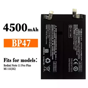 Genuine cell phone battery BP47 for Xiaomi Redmi Note 11 Pro Plus / Mi 11i