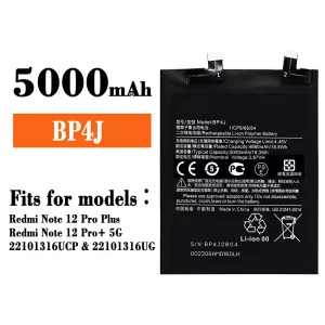 Genuine cell phone battery BP4J for Xiaomi Redmi Note 12 Pro Plus / Redmi Note 12 Pro+