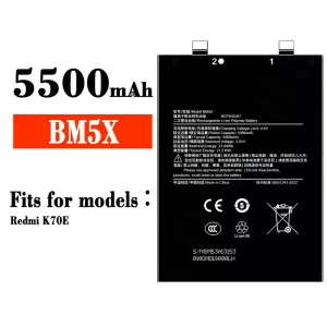 Genuine cell phone battery BM5X for Xiaomi Redmi K70E