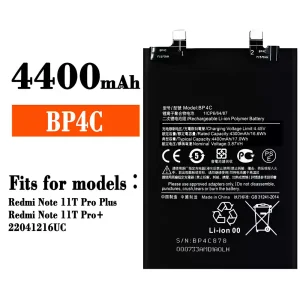 Genuine cell phone battery BP4C for Xiaomi Redmi Note 11T Pro Plus / Redmi Note 11T Pro+