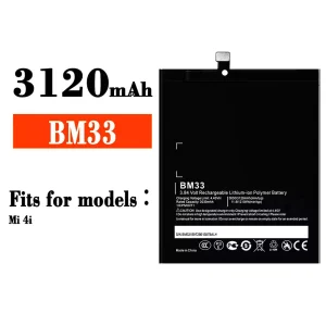 Genuine cell phone battery BM33 for Xiaomi Mi 4i