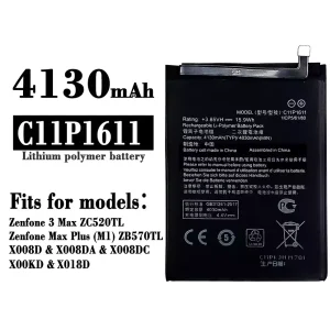 Genuine cell phone battery C11P1611 for Asus Zenfone 3 Max / Zenfone Max Plus(M1)