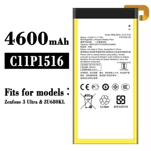Genuine cell phone battery C11P1516 for Asus Zenfone 3 ultra