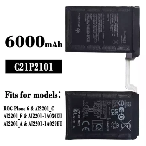 Genuine cell phone battery C21P2101 for Asus ROG Phone 6