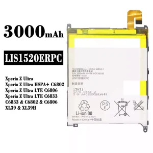 Genuine cell phone battery LIS1520ERPC for Sony Xperia Z Ultra / Xperia Z Ultra HSPA+ C6802 / Xperia Z Ultra LTE C6806 / Xperia Z Ultra LTE C6833
