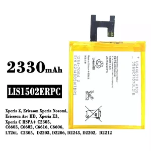 Genuine cell phone battery LIS1502ERPC for Sony Xperia Z / Ericsson Xperia Nozomi / Ericsson Arc HD / Xperia E3 / Xperia C HSPA+