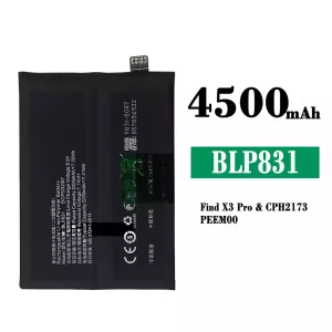 Genuine cell phone battery BLP831 for OPPO Find X3 / Find X3 Pro