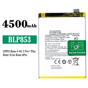 Genuine cell phone battery BLP853 for OPPO Reno 4 / Reno 5 Pro Plus / Reno 5 Lite /Reno 6 Pro