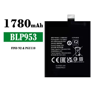 Genuine cell phone battery BLP953 for OPPO FIND N2