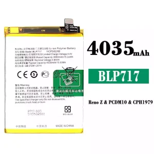 Genuine cell phone battery BLP717 for OPPO Reno Z