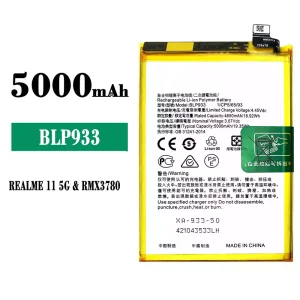 Genuine cell phone battery BLP933 for OPPO Realme 11 / Realme K10