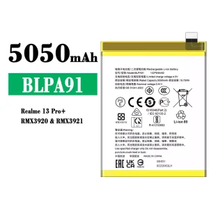 Genuine cell phone battery BLPA91 for OPPO Realme 13 Pro Plus