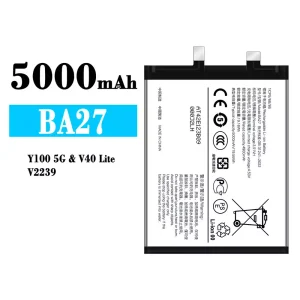 Genuine cell phone battery BA27 for VIVO Y100 5G/V40 Lite