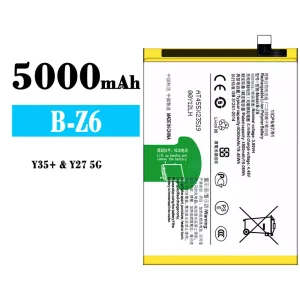 Genuine cell phone battery B-Z6 for VIVO Y35+/Y27 5G